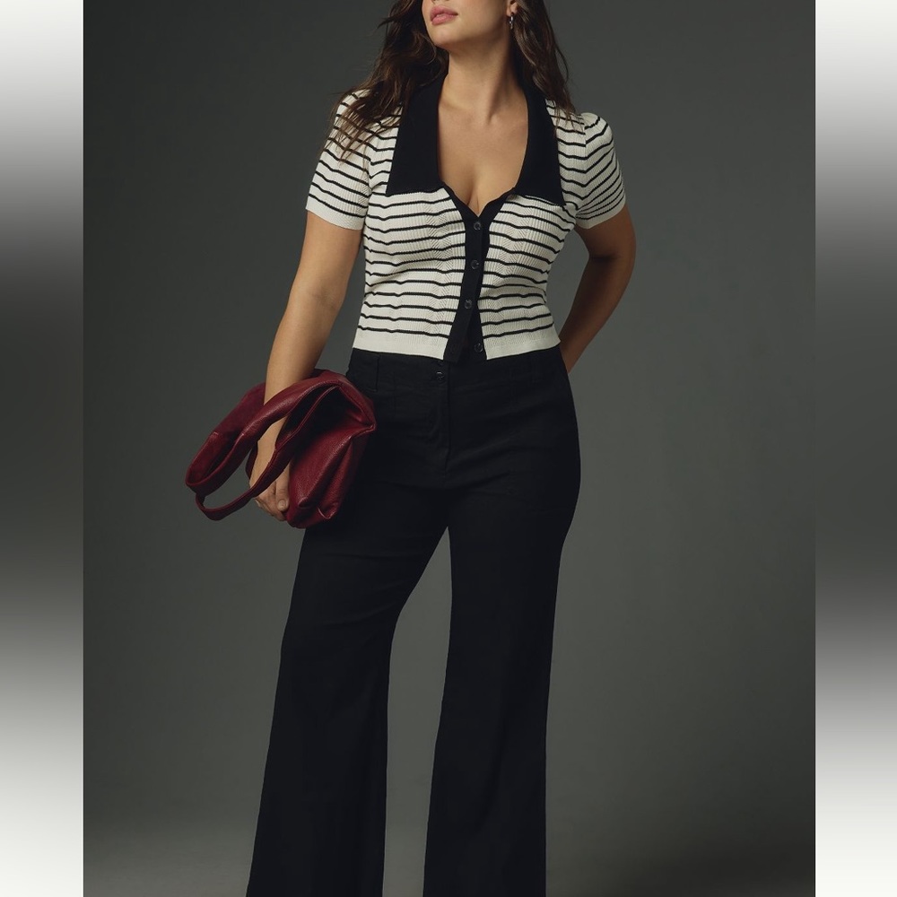 The Naomi Wide-Leg Flare Pants by Maeve